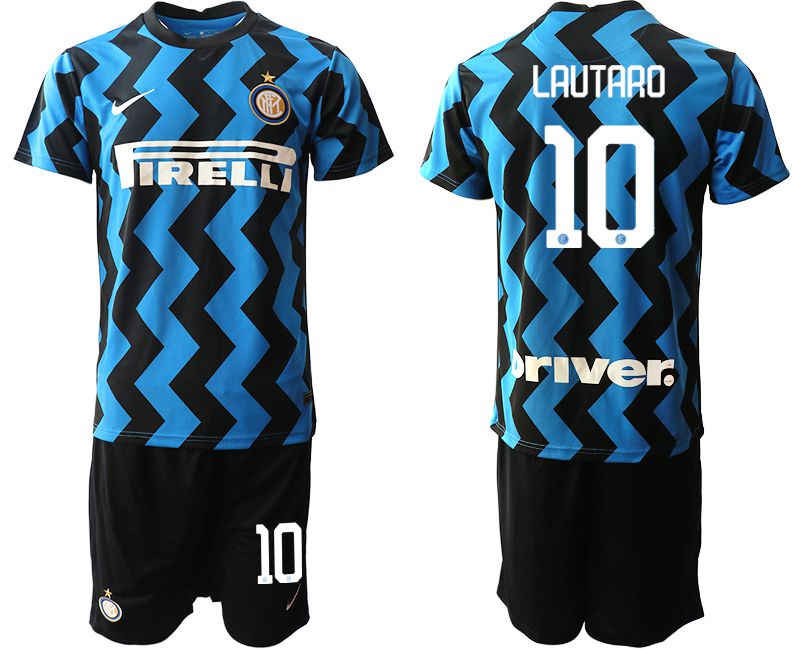 Men 2020-2021 club Inter milan home #10 blue Soccer Jerseys